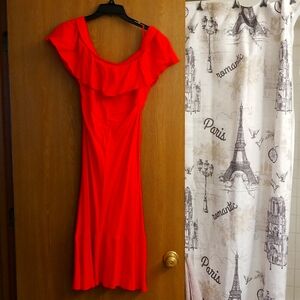 Veronica Beard orange red used dress 🔥